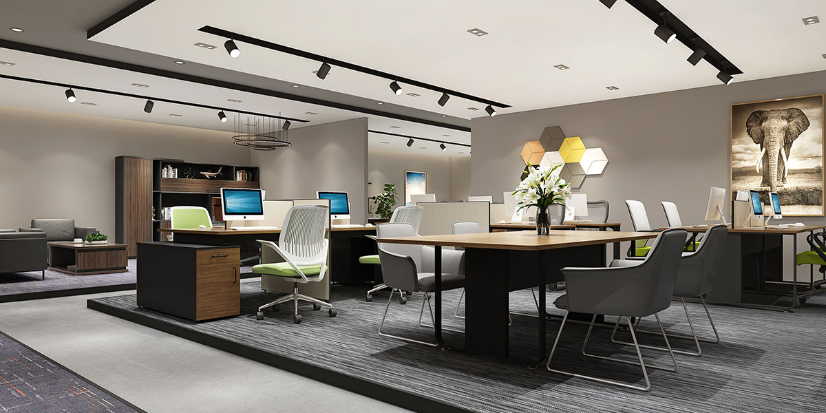 美格利生-辦公家具展廳現場